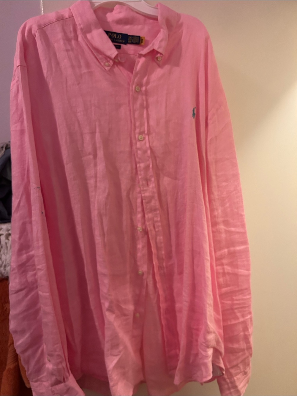 Polo by Ralph Lauren Light Pink Button-Down Shirt